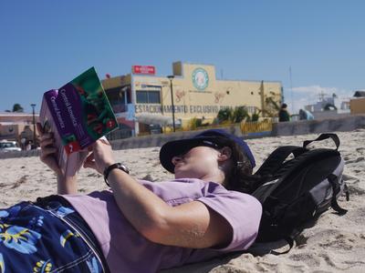 Relaxing on the beach in Progreso