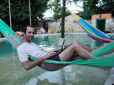 Nomadas youth hostel, Merida. &quot;Youth&quot; is strictly a state of mind, as it turns out.