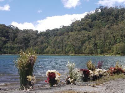 Mayan alter at Laguna Chicabal