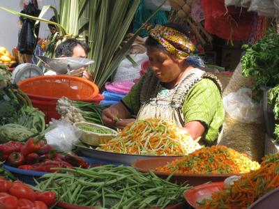 Village market in Zunil