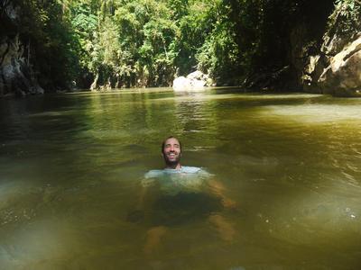 Ron decided to swim back downstream, and didn't even get a discount.