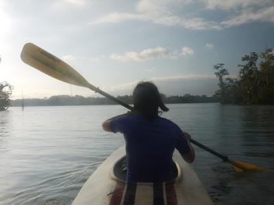 Leaving the inlet onto Rio Dulce