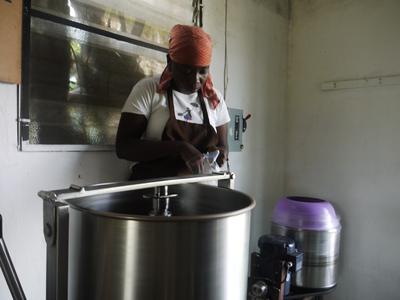 Cotton Tree Chocolate: blending station