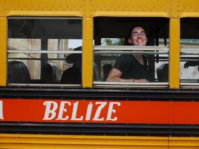 Belizean chicken bus