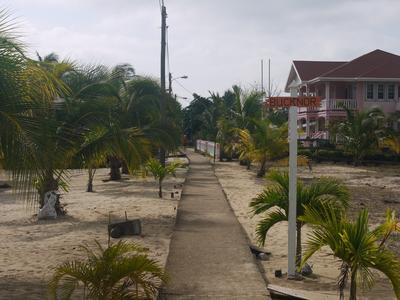 Placencia's main drag, known as 'the sidewalk'