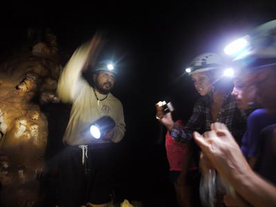 Carlos the cave man and his megastrobe