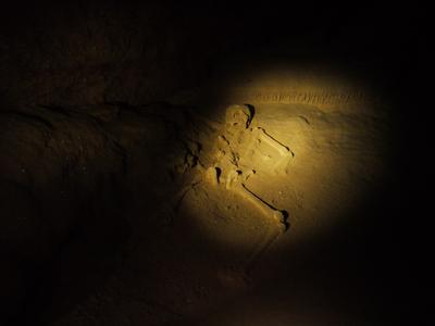 ATM cave. Human remains were found inside too. It's not entirely clear whether they were buried, sacrificed, or some combination of the two.