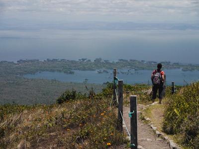 View of the isletas, volcan Mombacho