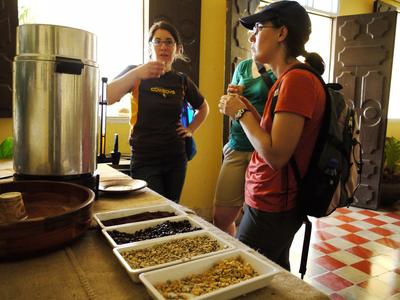 On the way down we stopped at a local coffee farm to sample the produce.