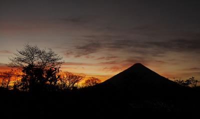 Volcan Concepcion just after sunset