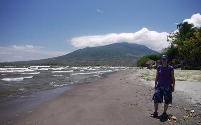 Playa Santo Domingo, Ometepe. Volcan Maderas in the background.