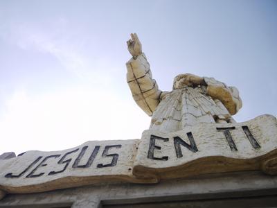 Jesús de la Misericordia. At 24 meters high, it is the world's second-tallest statue of Christ.