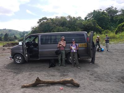 Waiting for the boat at Lago Arenal