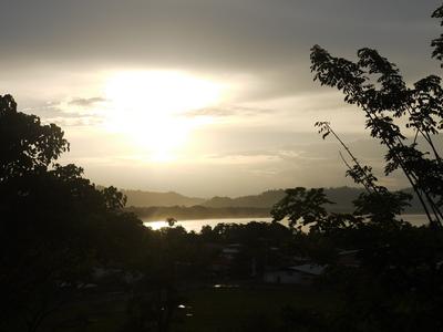 Puerto Viejo sunset, view from the cemetery