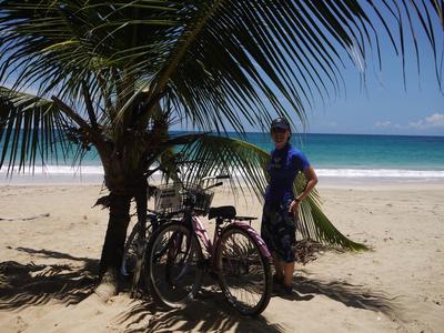 With our cruisers at Playa Uva