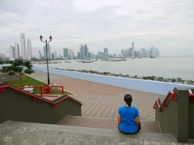 Panama City from the cinta costera