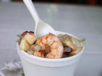 Mixed seafood ceviche