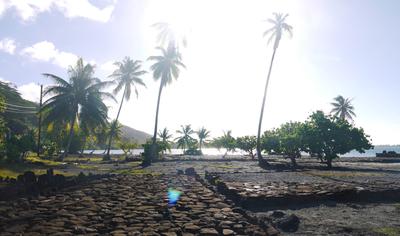 Lakeside marae, Maeva, Huahine