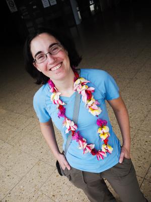 There were a number of flower necklaces to deal with. This one was particularly pungent.