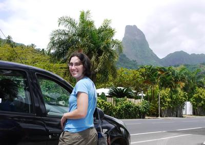 In the background: Mouaputa, the pierced mountain