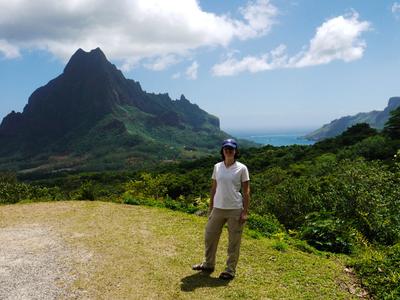 The Belvedere - view of Mt. Rotui and Baie de Cook