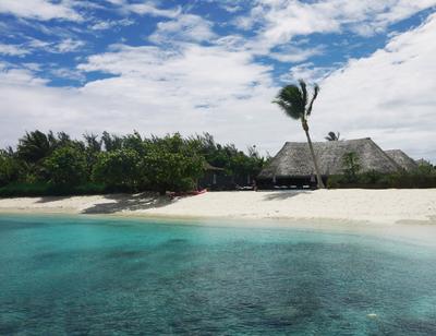 Maitai hotel, next door to our pension. It's great that we could use their beach whenever we wanted.