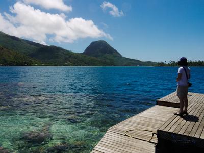 Visiting a floating pearl farm