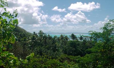 Southern Raiatea was very lush, even in the dry season.