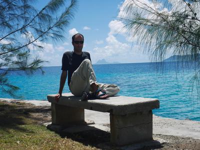 There wasn't much going on here either, but it was a nice place to relax and gape at the silhouette of Bora Bora.