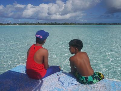 Lagoon tour with Sammy and his young crew