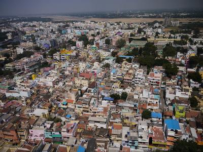 Thiruchirapalli, view from the hilltop temple