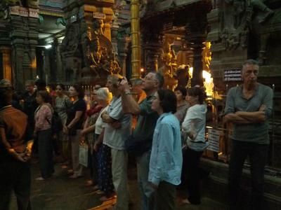 Awaiting the Pooja ceremony, Meenakshi Amman Temple, Madurai