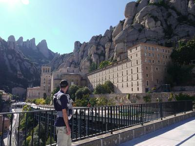 On the way back to Barcelona we stopped at the monastery of Montserrat