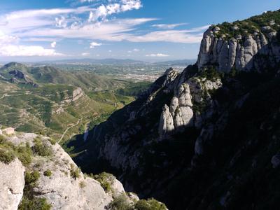 We walked the clifftop path to the cross of Sant Miquel (top right)