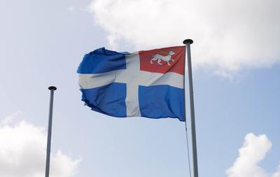 Flag of Saint Malo, with the guard dog