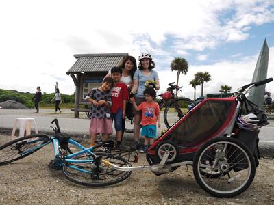 A local family adopted us briefly. Adam wouldn't give them the time of day, despite their best attempts to warm him up. Of course as soon as we left he was asking to go see them again, and kept nagging us about it for the next two weeks.