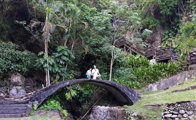 Strangely, one of the few sections that weren't fenced off was this sketchy-looking old bridge, so of course I had to check it out.