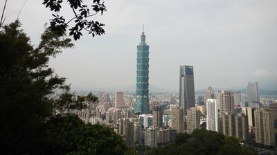 Taipei 101 was the tallest building in the world when it was completed in 2004. These days it's only tenth place, but it's still classy. The design is supposed to evoke a stalk of bamboo.