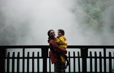 Thermal Valley in Beitou, a suburb of Taipei known for its hot springs. <br/> We were hoping for a repeat of the hot spring experience we had in Ruisui. It did not exactly turn out that way. For starters, it was pouring rain for much of the day. Second, the only communal / outdoor hot pool in Beitou is a small government-run facility with patchy operating hours and weird rules. They refused us entrance because the fabric of our swimsuits was different from the kind that they approve... Go figure. <br/> We ended up in a private hot spring bath in a nearby hotel. It's just a large bathtub with sulphurous water, but at least it was warm and cozy!