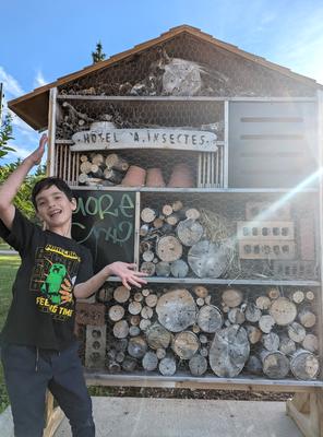 Adam got a kick out of the "insect hotel" display. I can confirm that the insects had plenty of alternative lodging available in the area, in case the hotel is full.