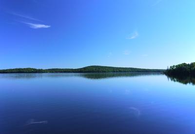 Lac dec Ecorces - our first lake of many.