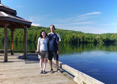 A quick farewell to Lac Mercier, and we're on our way.