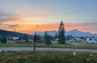 Evening in the RV campground, Jasper