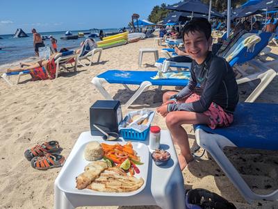 I did not have high expectations from the kitchen at San Francisco Beach Club, but this was possibly the best grilled fish I've ever tasted. We divided up the portion at cubic centimeter granularity, it was just epic.