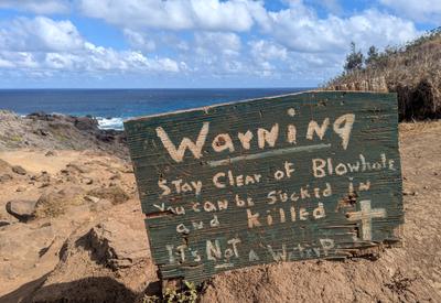 Nakalele blowhole. Can confirm that it is, indeed, not a water park.