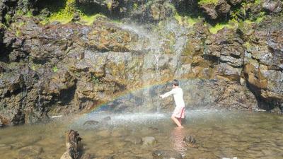 Waimoku falls. I see now why Hawaii put a rainbow on its vehicle license plates.